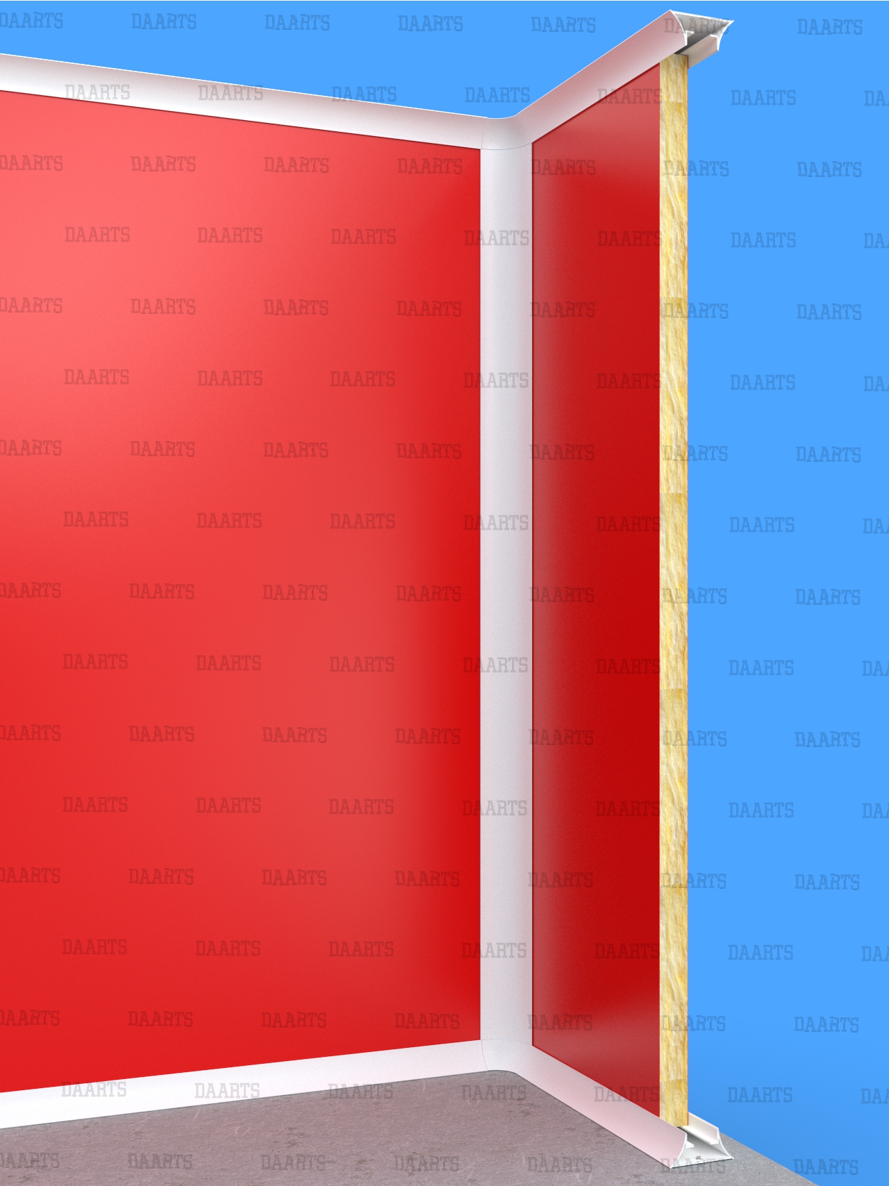 Профиль скругляющий DAARTS FLR 112 сборка